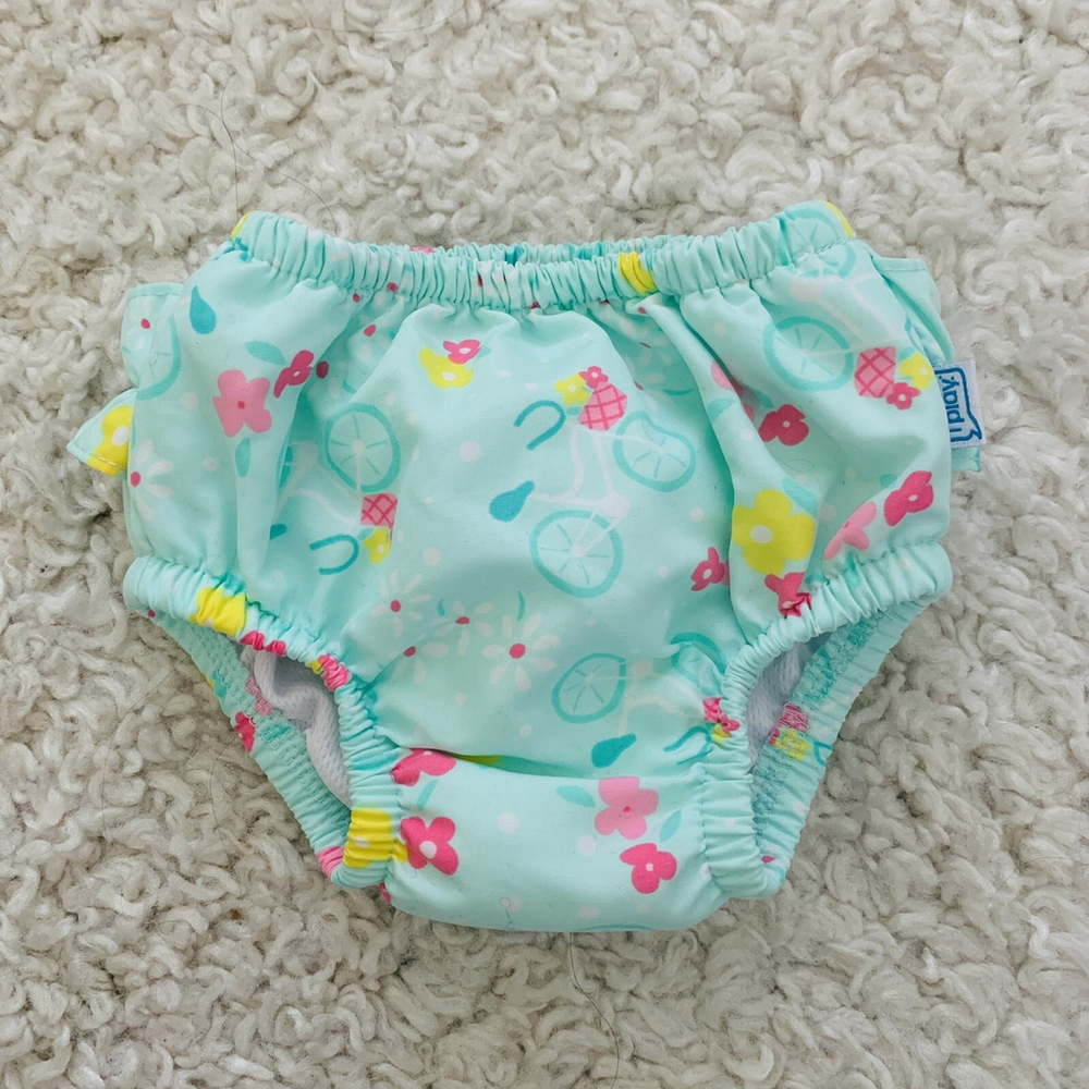 i play. by green flowers Pull-up Reusable Swim Diaper, Size 3 - 6 Months